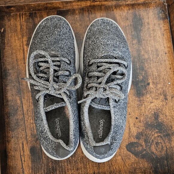 Allbirds Tree Runners Heathered Grey Comfort Walking Shoes Mens Gray Size 9 - Picture 2 of 5